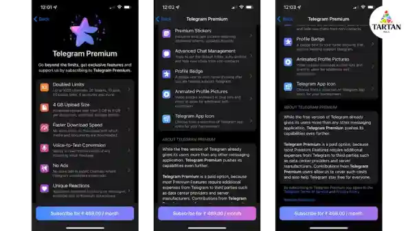 قابلیت های تبگرام پرمیوم Telegram premium