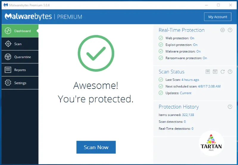 آنتی ویروس مالوربایتس malwarebytes